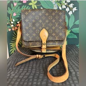 LOUIS VUITTON Cartouchierre GM (Large) Monogram Canvas Crossbody